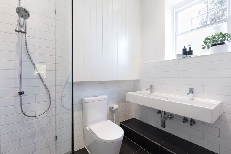Wide View of a Renovated Bathroom